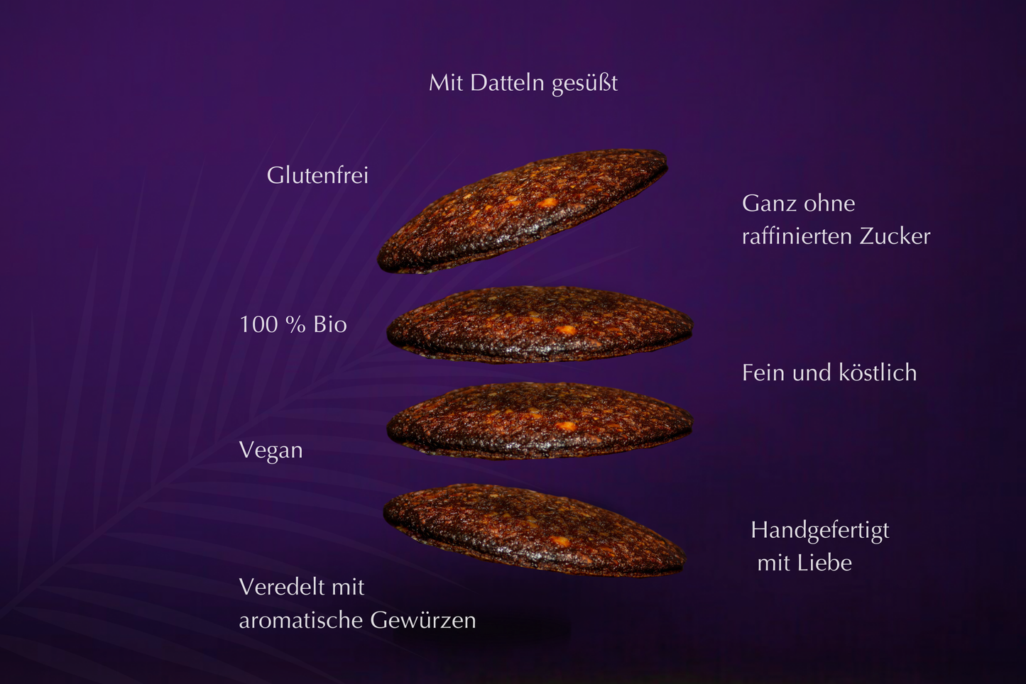 Feiner Lebkuchen Natur – Weicher Lebkuchen mit Dattelsüße, ohne künstliche Zusätze