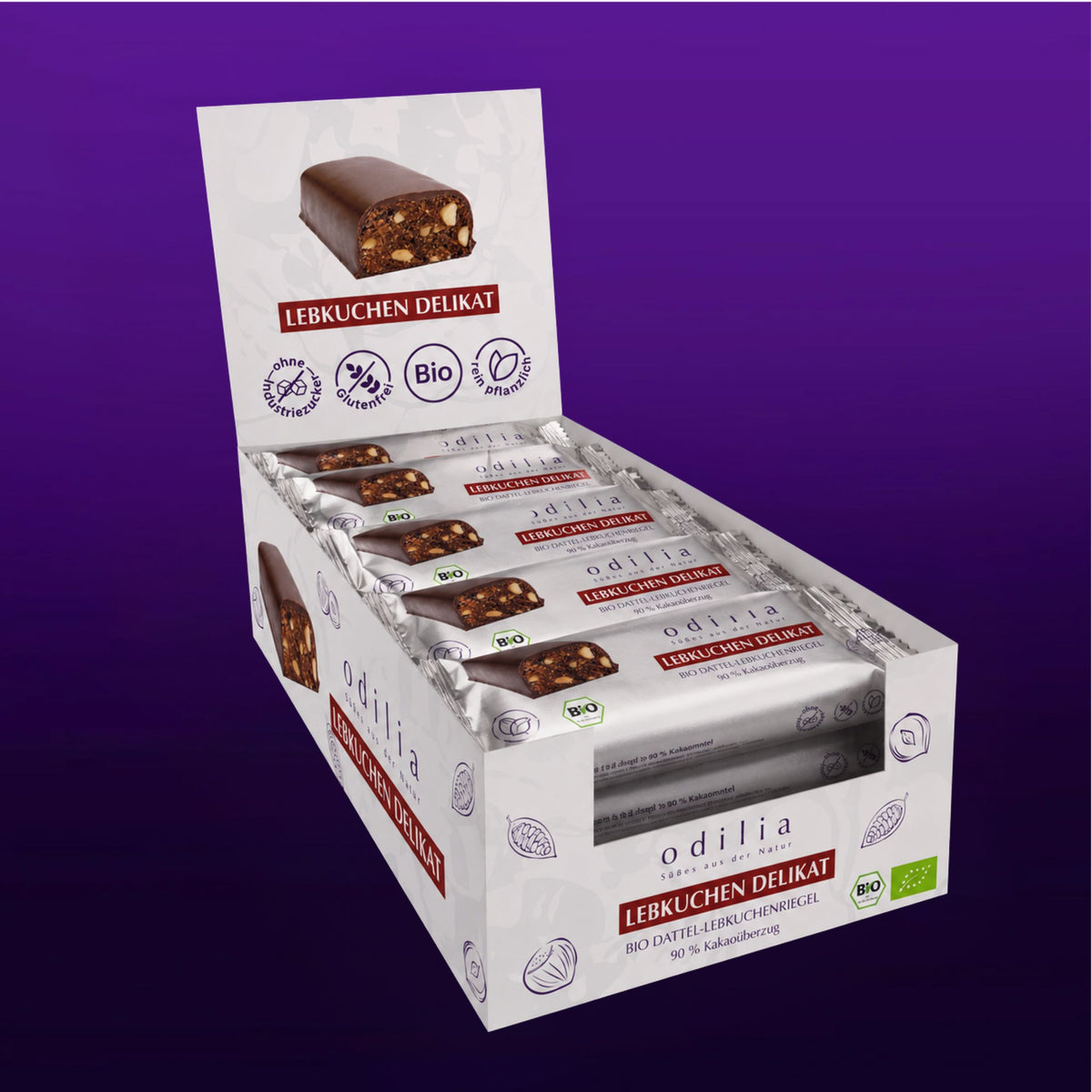 Lebkuchen Delight -Bio Lebkuchenriegel mit Schokolade