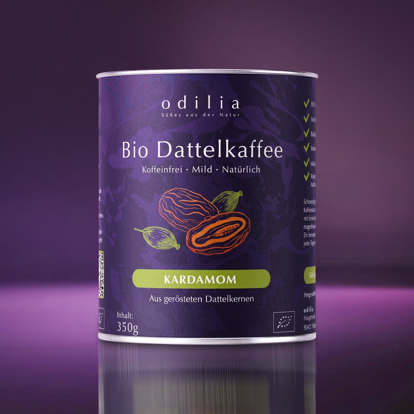 Dattelkaffee mit Kardamom 350g
