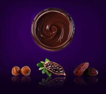 Edler Dattel Haselnuss Schoko Aufstrich – Vegane Alternative zu Nuss-Nougat-Creme, bio & ohne Zuckerzusatz