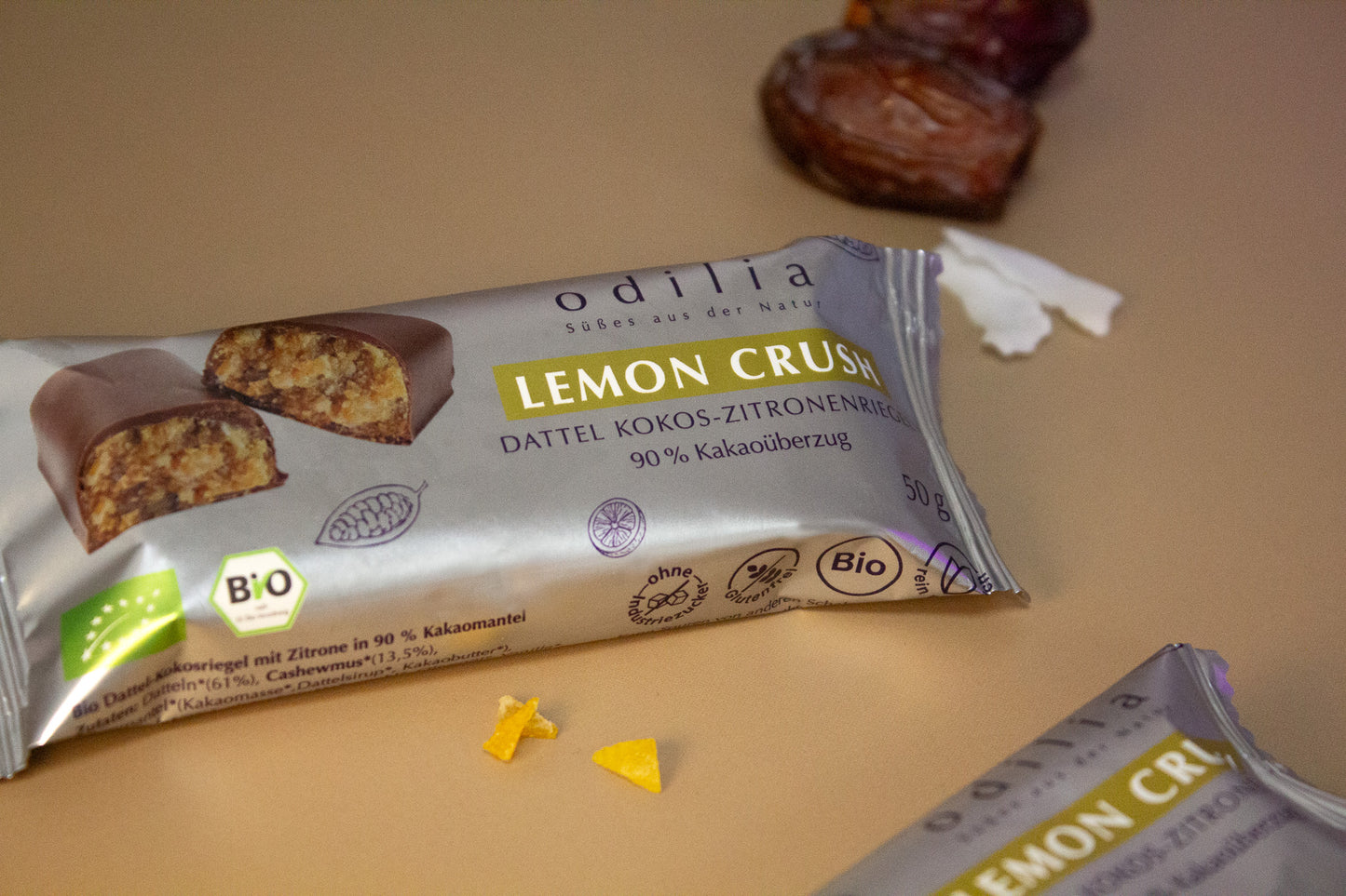 Lemon Crush Dattel-Kokos-Zitronenriegl
