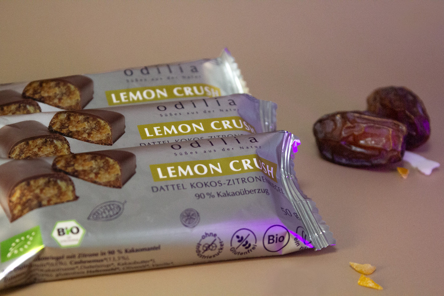 Lemon Crush Dattel-Kokos-Zitronenriegl