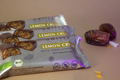 Lemon Crush Dattel-Kokos-Zitronenriegl