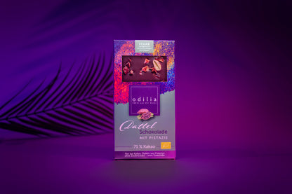 Bio Dattel Schokolade mit Pistazie 71% Kakao (70g)
