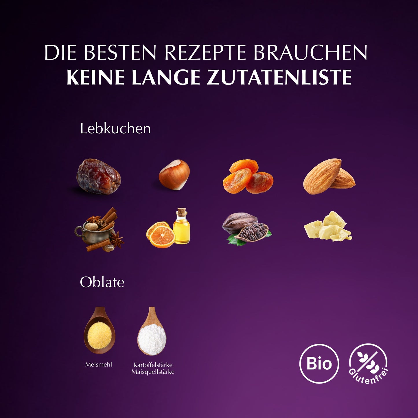 Bio Elisen Lebkuchen Natur (350g) - glutenfrei