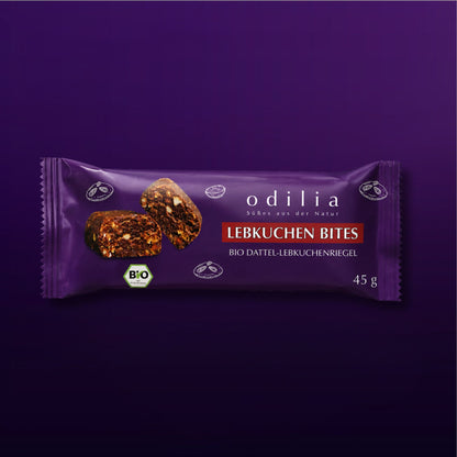 Lebkuchen Bites- Bio Dattellebkuchenriegel