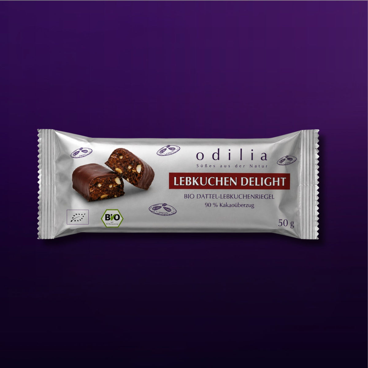 Lebkuchen Delight -Bio Lebkuchenriegel mit Schokolade